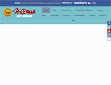 Tablet Screenshot of moanasurfschool.com